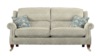Large 2 Seater Sofa. Grade B Fabric - Paris Damask Oyster